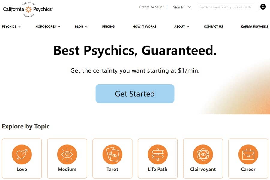 california psychics HOME PAGE